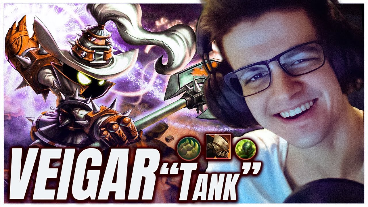 VEIGAR com item + runas de TANK pra aguentar os bonecões do meta! | Kami