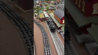 Blowing past the station #train #modeltrains