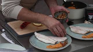 Recept: Zeebaars met romesco saus en salsa macha | Boretti Robusto | Het Goede Buitenleven