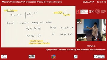 MathemAmplitudes 2019 - Francis Brown