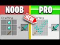 CRAFTING NOOB vs. PRO ITEMS In MINECRAFT! (Challenge)