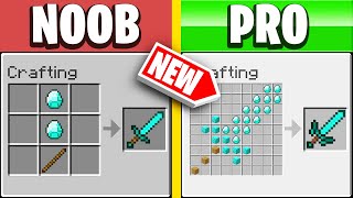 CRAFTING NOOB vs. PRO ITEMS In MINECRAFT! (Challenge)