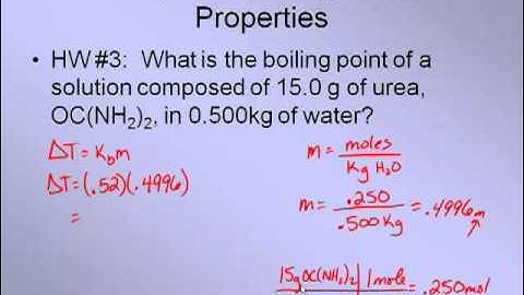 Solutions 6  Colligative Properties part 2