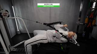 Cable | Biceps Curl | Flat Bench | Arm Blaster | Long Curl Bar | Fast-Attach All In 1 Fitness Strap