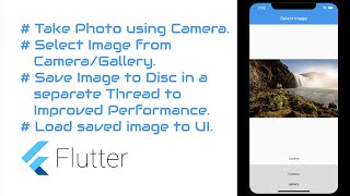 Flutter Tutorial - Save Selected Image in App Directory in separate Thread ()