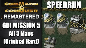 SPEEDRUN: GDI Mission 5 (Original Hard) - Command and Conquer Remastered