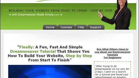 Dreamweaver Tutorial - Creating a basic Web Site