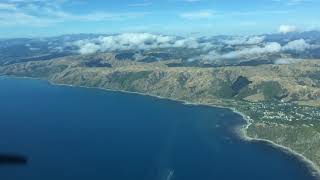 Time Lapse Approach to Paraparaumu, via the northern Wellington Coastline and Kapiti Coast