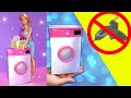 Como hacer Lavadora para Muñecas Barbie | How to Make Washing Machine for Barbie Doll