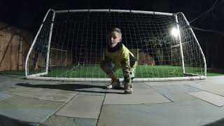 Goal Keeper Training At Night
