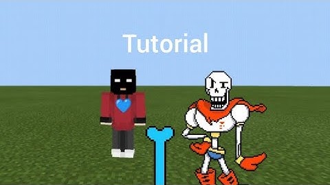Minecraft Papyrus tutorial command block costume with ability