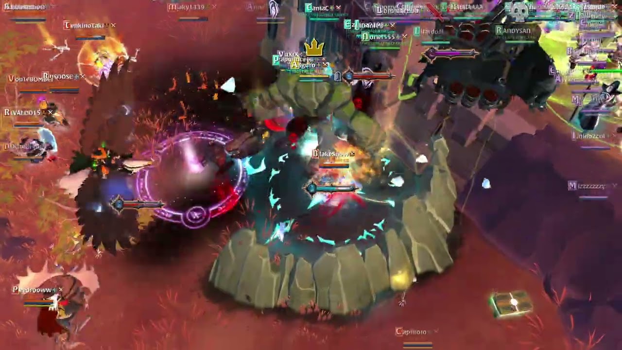 The Lonely Skibidi + Rugrats vs Upside, Defensa de territorio de SMA || Albion Online ZvZ Caller POV