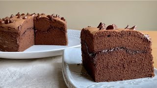 極濃醇！巧克力夾心古早味蛋糕 Chocolate Filling Castella Cake | 蛋糕夾心不下沉的重點有哪些？