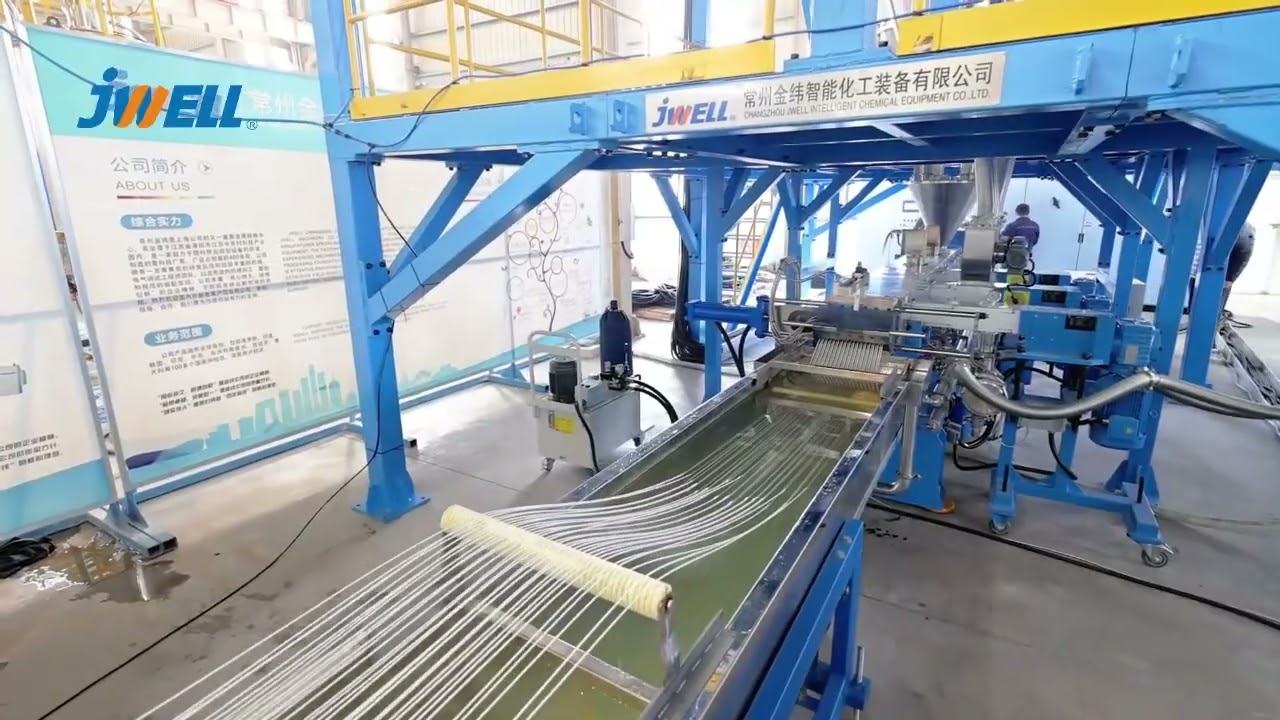 Jwell PP + Glass Fiber Compounding and Pelletizing Line