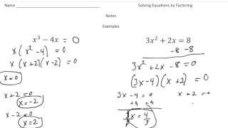 How to Solve Equations by Factoring | Math Made Easy