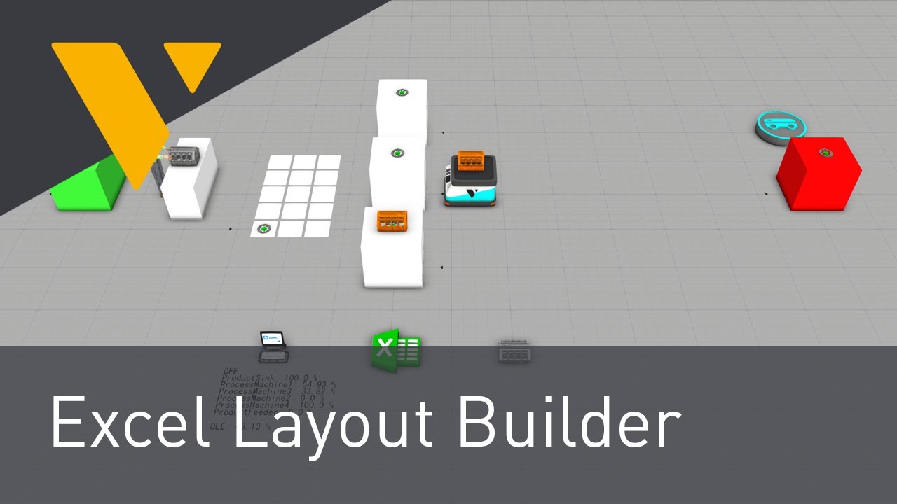 Excel-gestütze Layoutplanung mit Visual Components für jederman – schnell und effizient