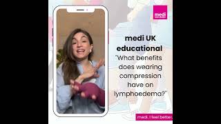 What benefits does compression have on lymphoedema?
