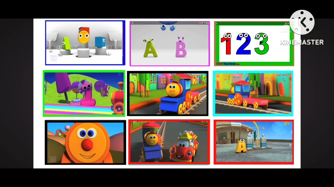 Kids Channel Preschool Nursery Rhymes Outro Abc Train Shapes Train And Abc Bee number candy 