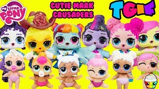 TGIF SHOW MLP Mane 6 Get Cutie Mark Crusaders Little Sisters DIY Makeover