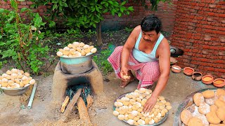 BIHARI BOILED LITTI CHOKHA BY LALAJI | SATTU STUFFED LITTI CHOKHA RECIPE | LALA JI VILLAGE FOOD