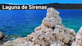 Laguna de Sirenas de octubre. Launa de Alchichica Puebla México. 