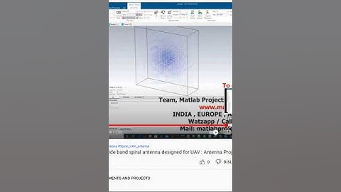 CST simulation of a wide band spiral antenna designed for UAV