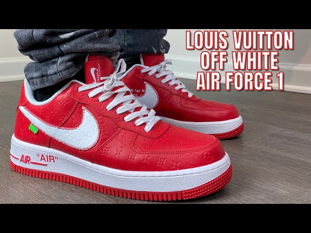 $20,000 Louis Vuitton Nike Air Force 1 Silver Toe By Virgil Abloh FIRST  LOOK 