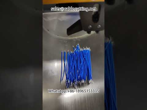 Automatic Double Head Terminal Crimping and Wire Stripping Machine