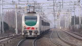 4K - 2019-12-30 Ferrovia Milano Genova - Transiti a Certosa di Pavia 2/3