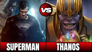 SUPERMAN VS THANOS | BATTLE COMPARISON | IN HINDI || SAM