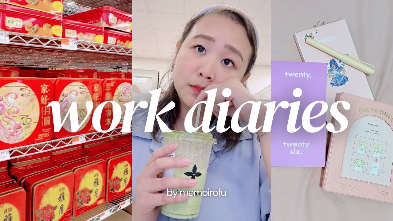 Work Diaries | Typical 9-5 corporate job 👩🏻‍💻 weekly life, unboxing korean stationery 📚