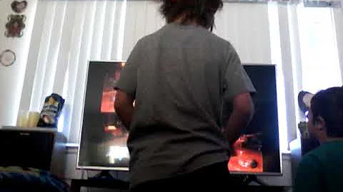 me and uriah playing zombies