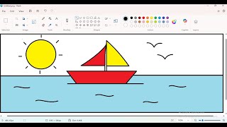 How to Draw a Boat in MS Paint | Easy Boat Drawing for Kids | MS Paint Art Tutorial How to Draw a Boat in MS Paint | Easy Boat Drawing for Kids | MS Paint Art Tutorial