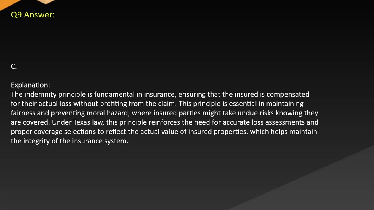 Texas Home Insurance Exam Free Practice Questions