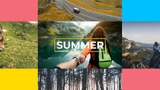 Summer Vacation Slideshow (After Effects project)