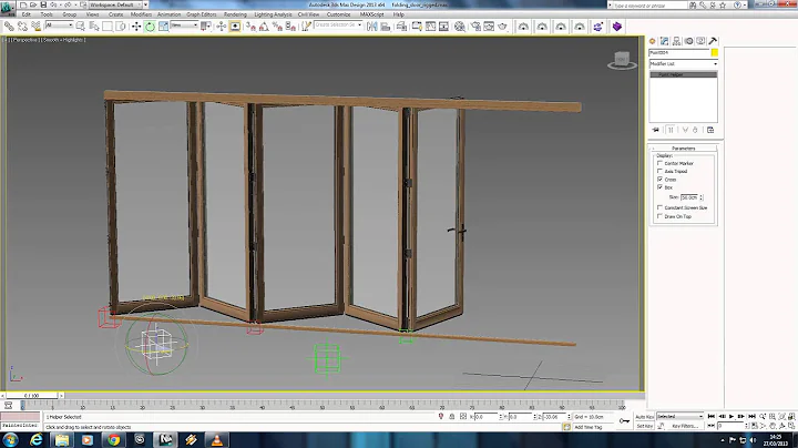 3ds max folding door rig