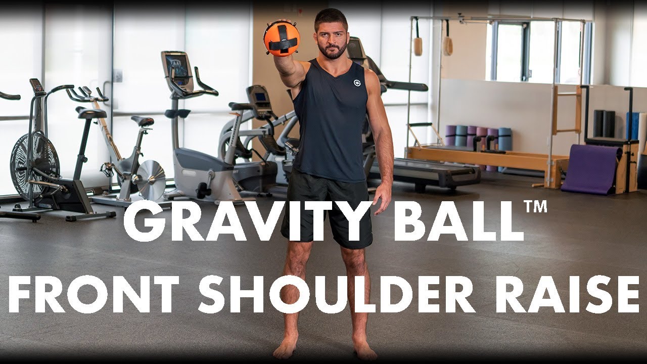 strength workout at home Gravity Ball™ Shoulder Raise (Front Variation)