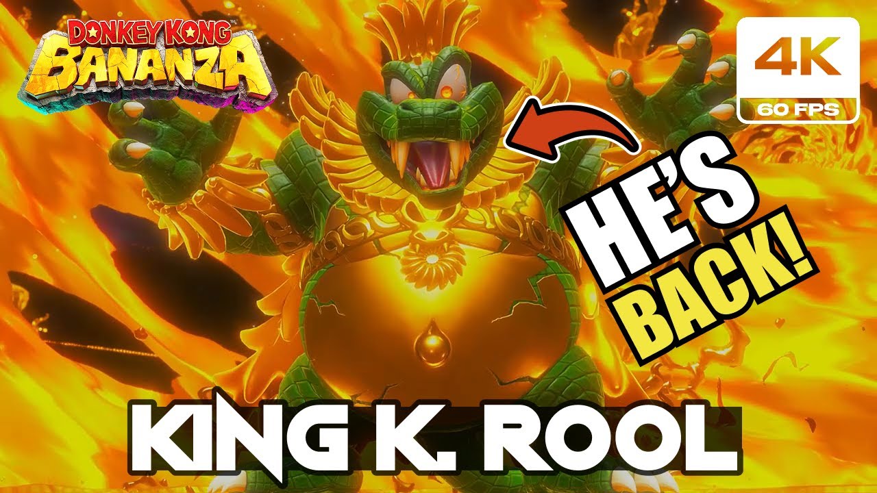 Donkey Kong Bananza - King K Rool Boss Fight (Nintendo Switch 2 4K 60FPS)
