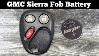 2003 - 2006 GMC Sierra Key Fob Battery Replacement - How To Replace Change LHJ011 Remote Batteries Resimi