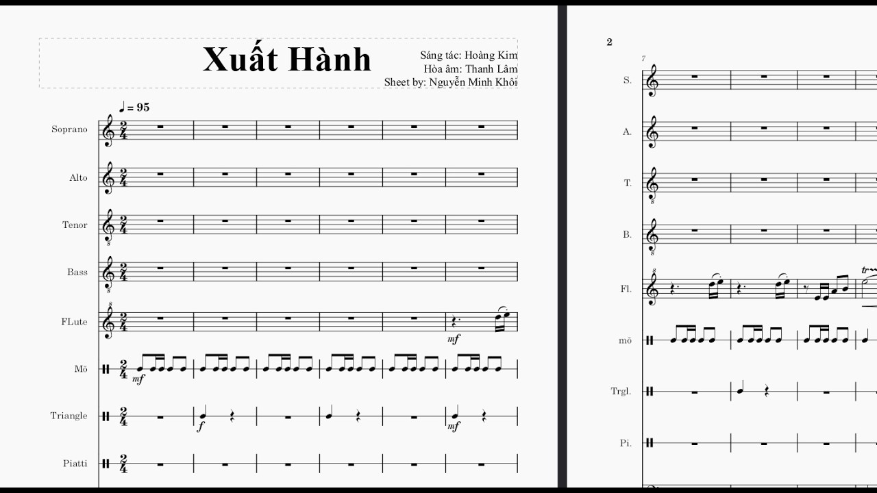 Xuất Hành - Hoàng Kim - Hòa Âm: Thanh Lâm. Sheet nhạc thánh ca. thứ 7  Tuần Thánh.