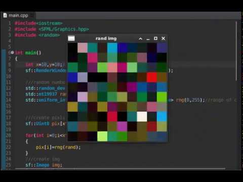 Generate a random image by c++/sfml.