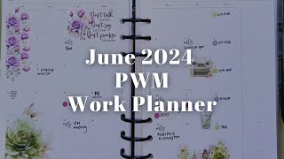 June 2024 | Plan With Me | A5 Work Planner | Cloth & Paper