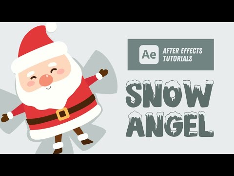 Santa Claus Making Snow Angel Animation - After Effects Tutorial #45