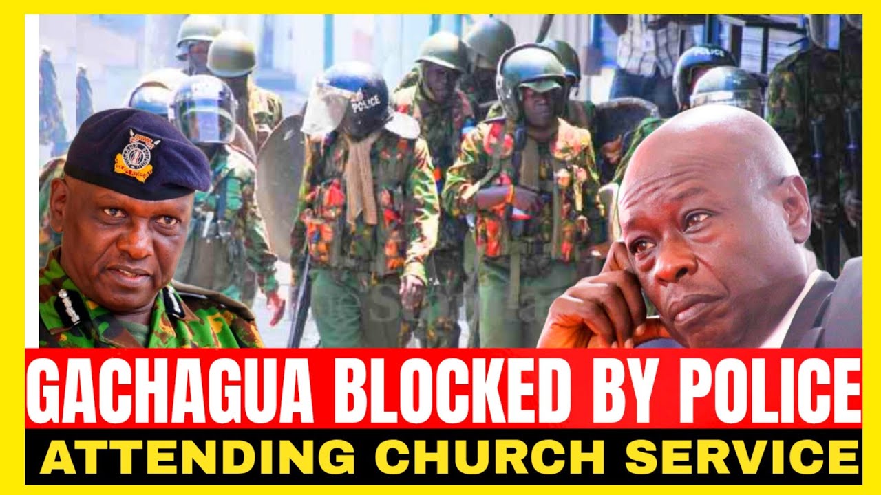 В Меру полиция заблокировала Гачагуа, не позволив ему посетить церковную службу.