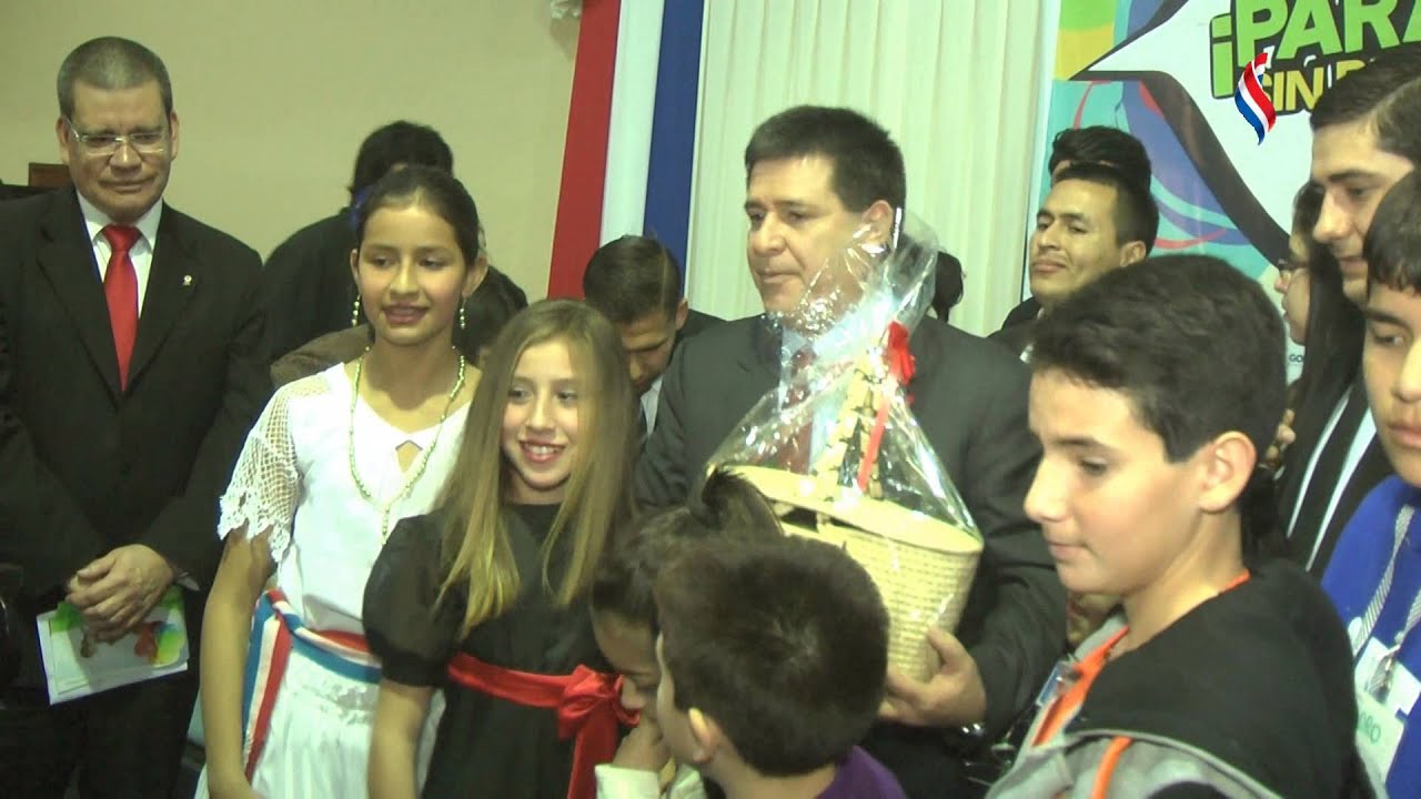 El presidente Cartes ratifica compromiso de su gobierno con niñas, niños y adolescentes - YouTube