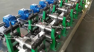 fully automatic 55mm pu foam roller shutter door window roll forming machine