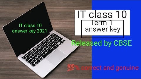 IT class 10 answer key set 04 term 1 2021