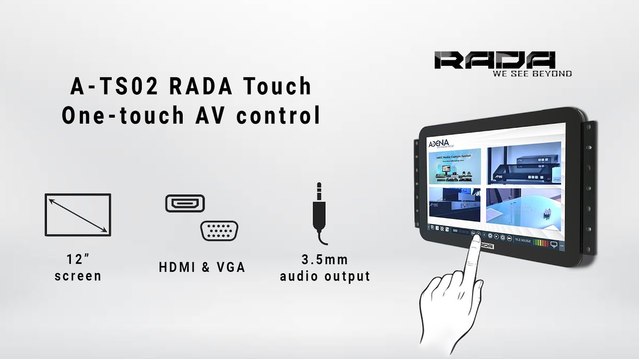 How to use RADA Touch to monitor and control your AV systems? - YouTube