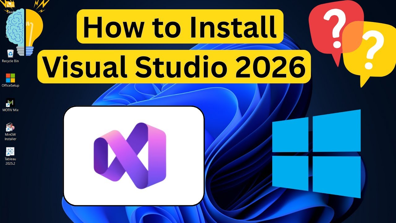 How to Install Visual Studio 2026 on Windows 11 - YouTube