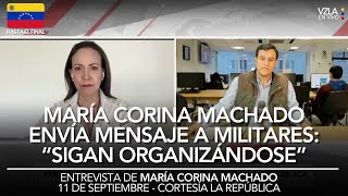 Download Lagu María Corina Machado le habla a militares en entrevista hoy 11SEPT: \ MP3 Download Lagu María Corina Machado le habla a militares en entrevista hoy 11SEPT: \ MP3